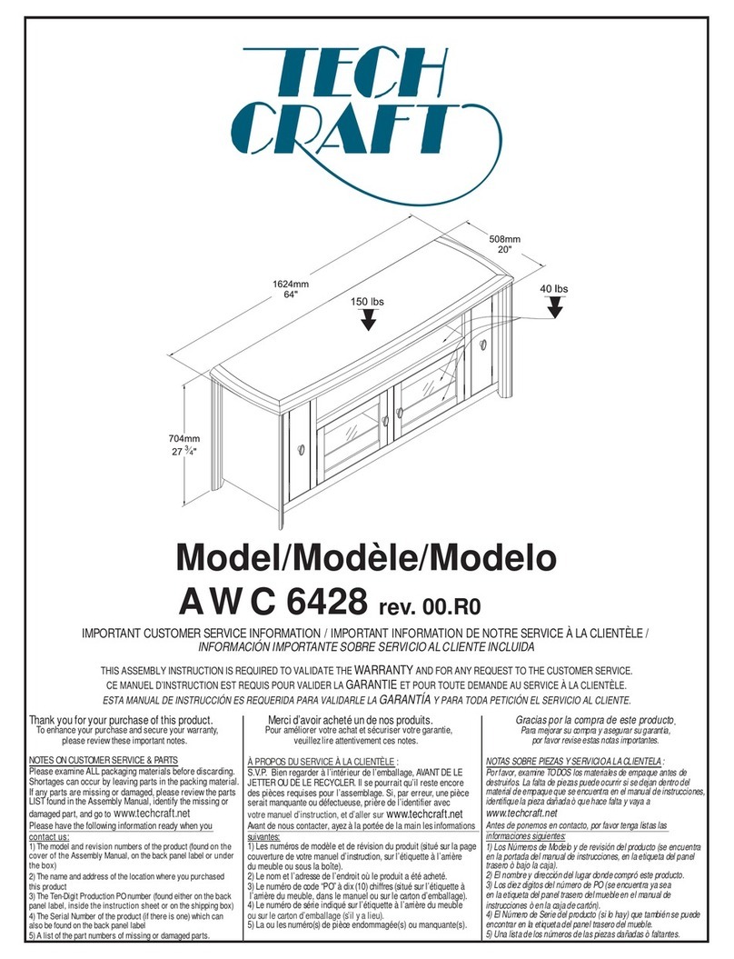 Tech Craft AWC 6428 Assembly instruction Tech Craft AWC 6428 Assembly instruction