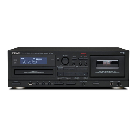 Teac AD-800 owner's manual