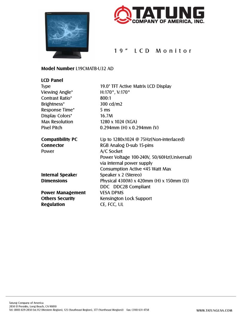 Tatung L19CMATB-U32 AD User manual