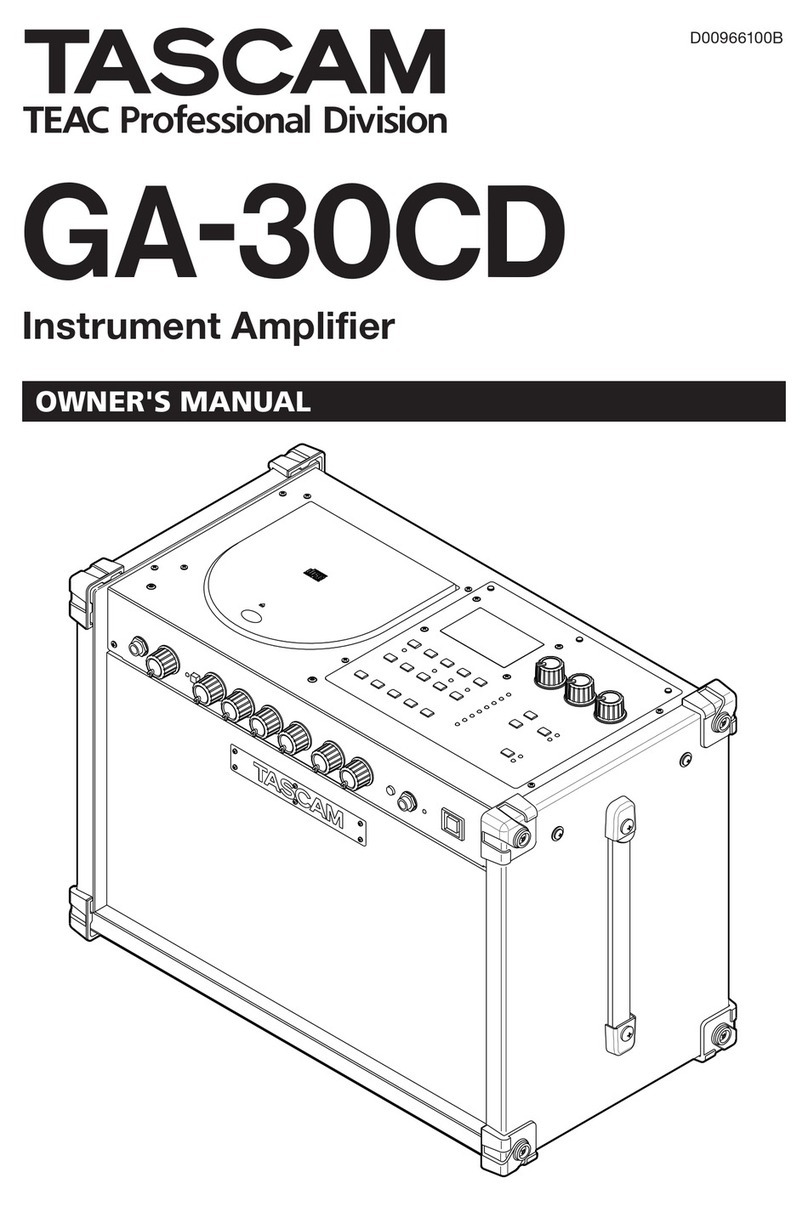 Tascam GA-30CD owner's manual