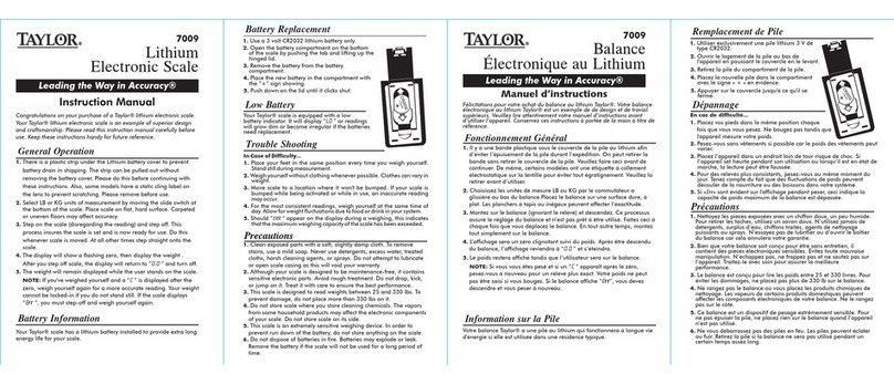 Taylor 7009 instruction manual