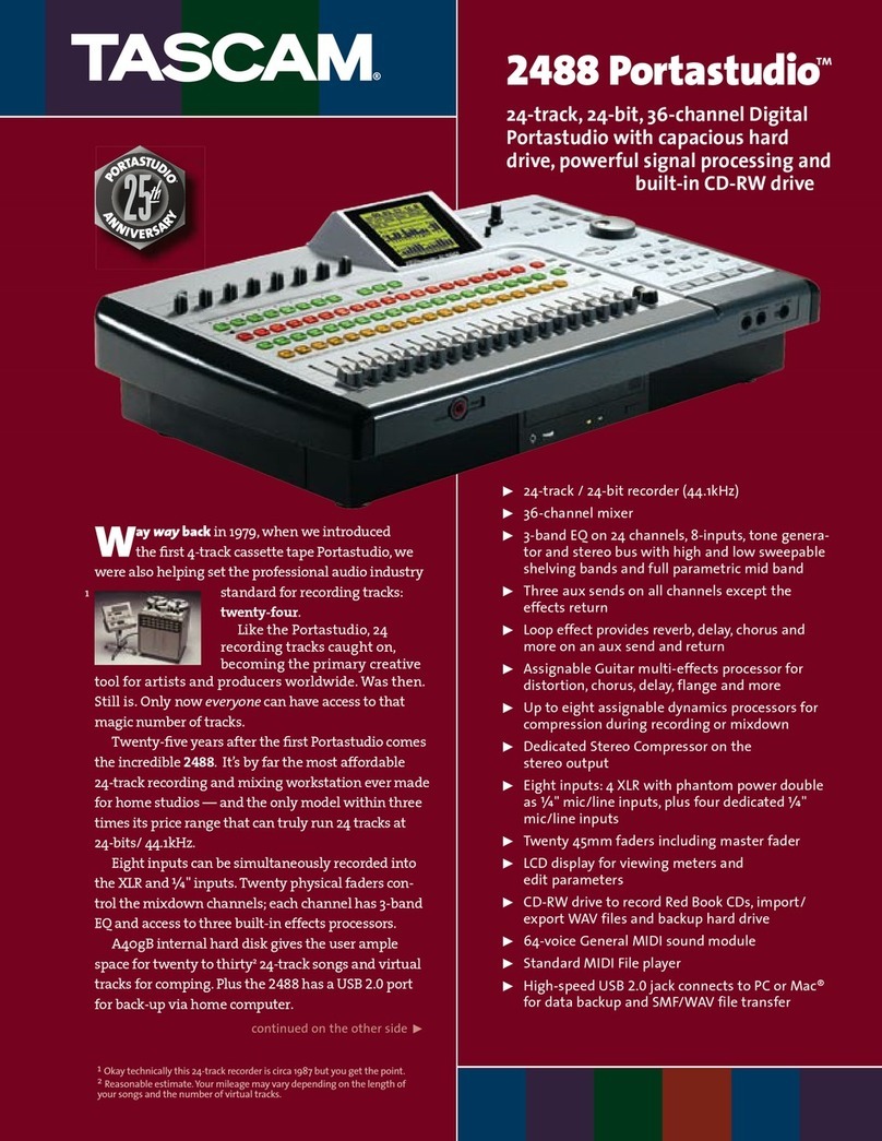 Tascam Portastudio 2488 User manual