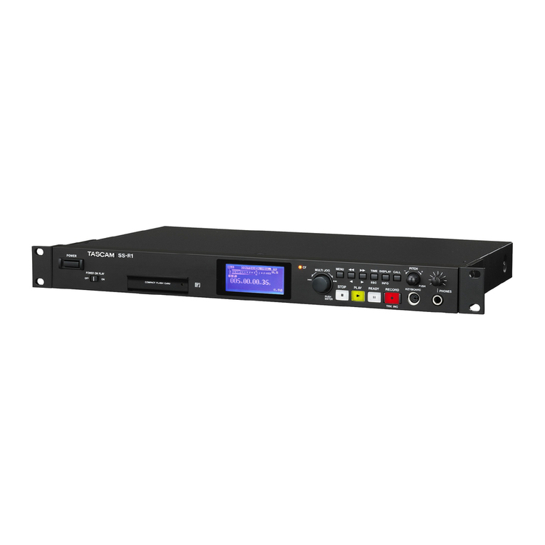 Tascam SS-R1 User manual Tascam SS-R1 User manual