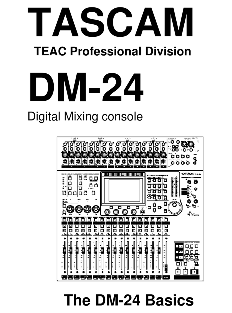 Tascam DM-24 User guide