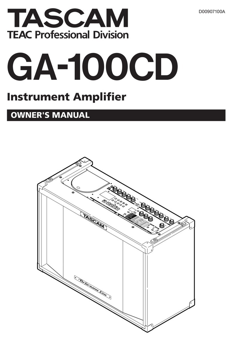 Tascam GA-100CD User manual Tascam GA-100CD User manual