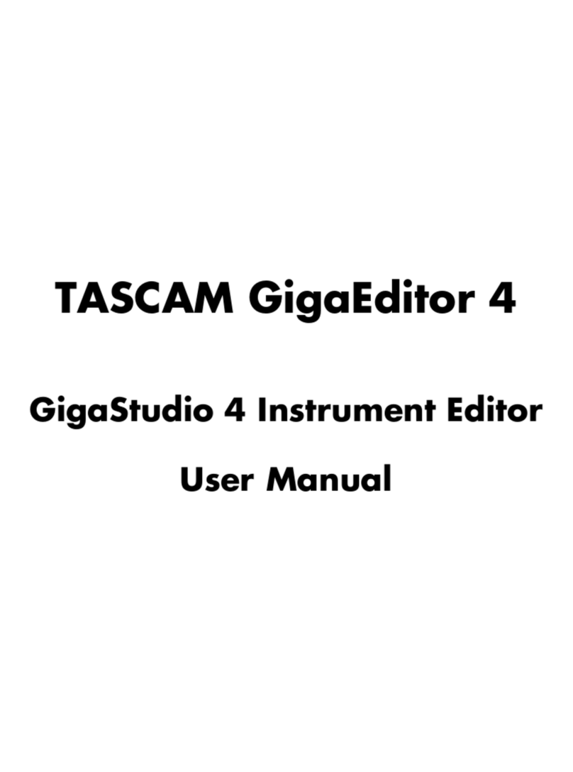 Tascam GigaStudio user manual