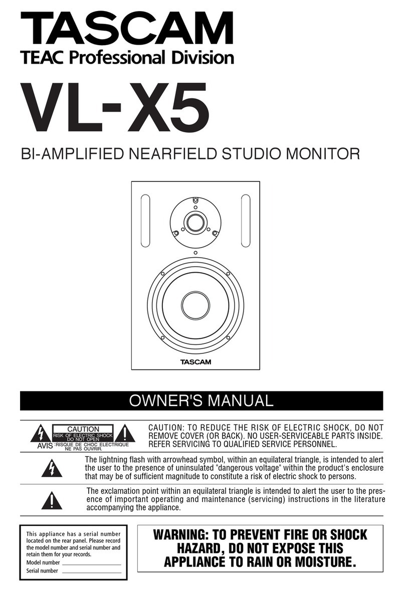 Tascam VL-X5 owner's manual