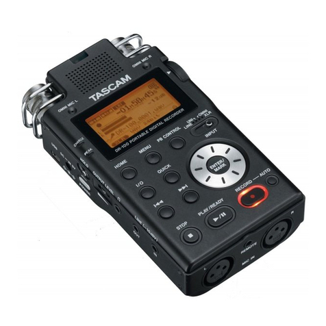 Tascam DR-100 MKIII owner's manual