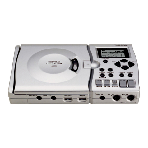 Tascam CD-VT1MKII owner's manual