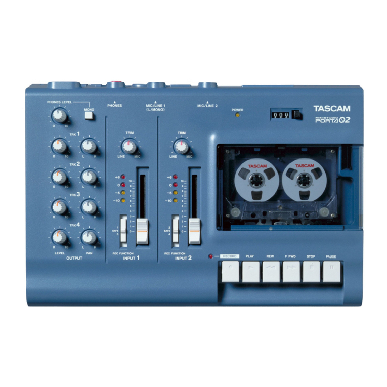 Tascam Porta02 MiniStudio User manual