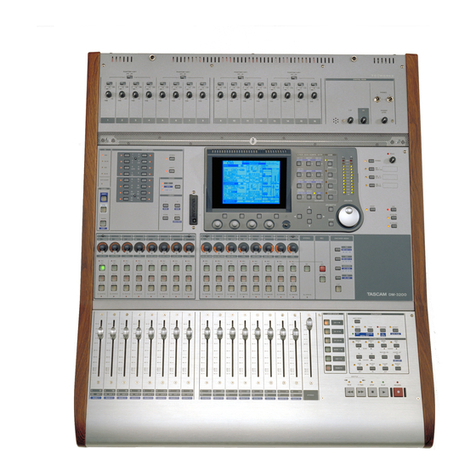 Tascam DM-3200 owner's manual
