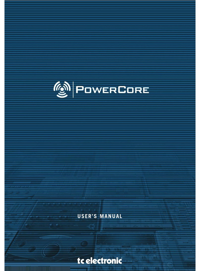 TC Electronic PowerCore User manual