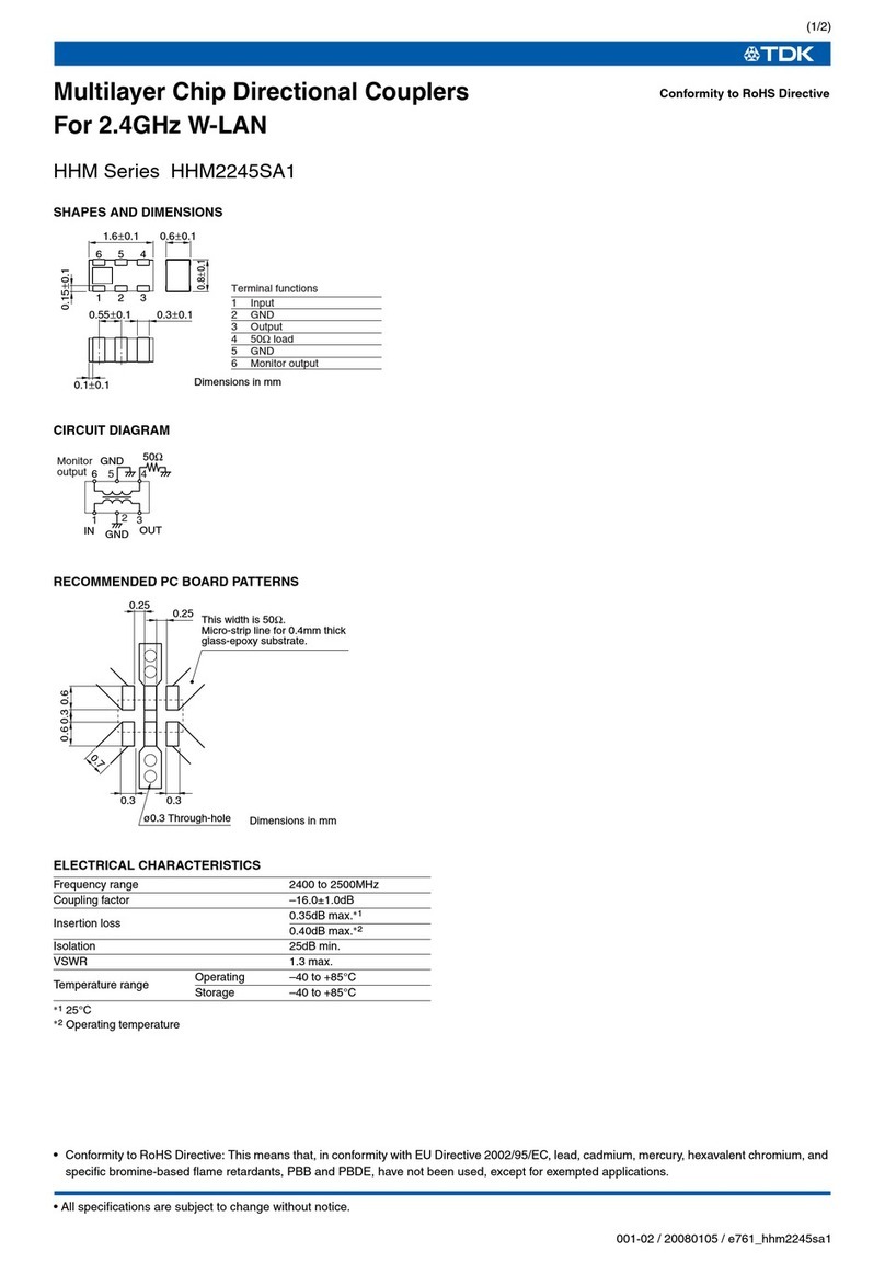 TDK HHM Series HHM2245SA1 Specifications