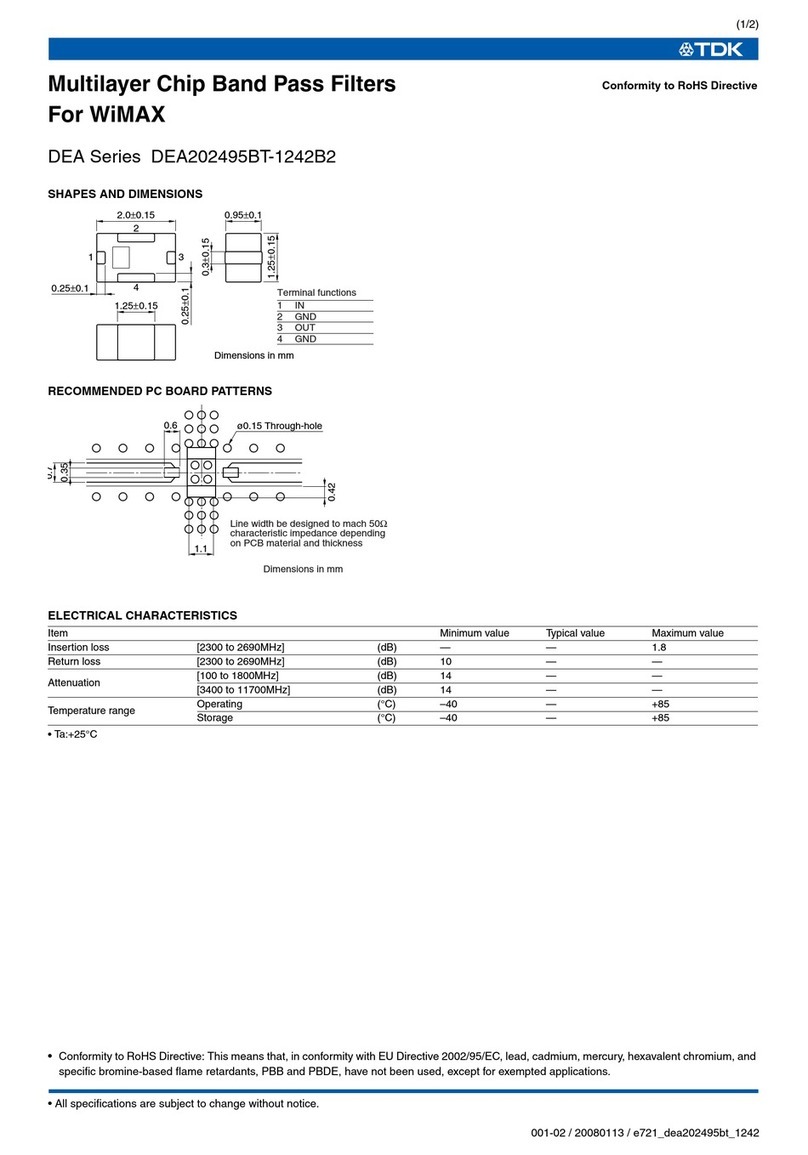 TDK DEA Series DEA202495BT-1242B2 User manual TDK DEA Series DEA202495BT-1242B2 User manual