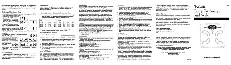 Taylor 5594 instruction manual