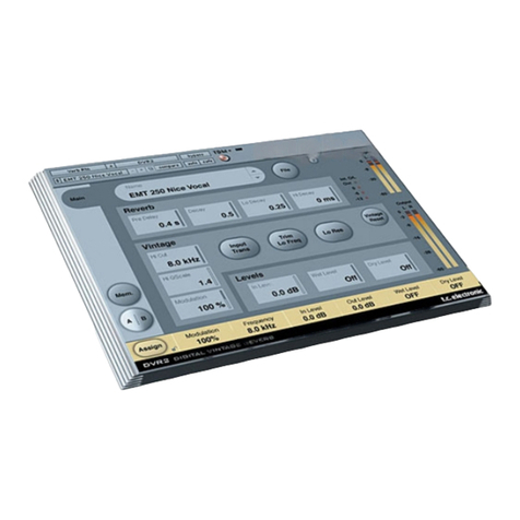 TC Electronic Digital Vintage Reverb DVR2 User manual