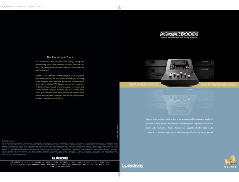 TC Electronic Mastering 6000 User manual