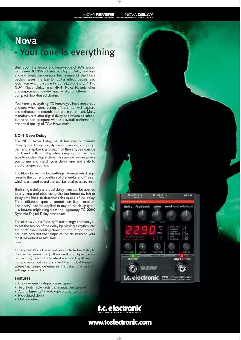 TC Electronic Nova Reverb NR-1 Brochure & specs