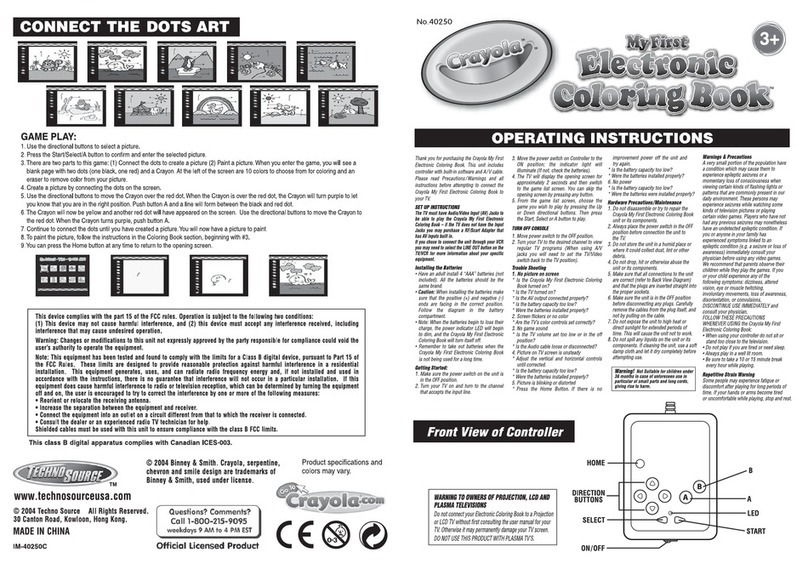 Techno Source Crayola 40250 User manual
