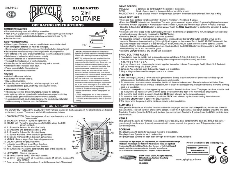 Techno Source Bicycle 30451 User manual