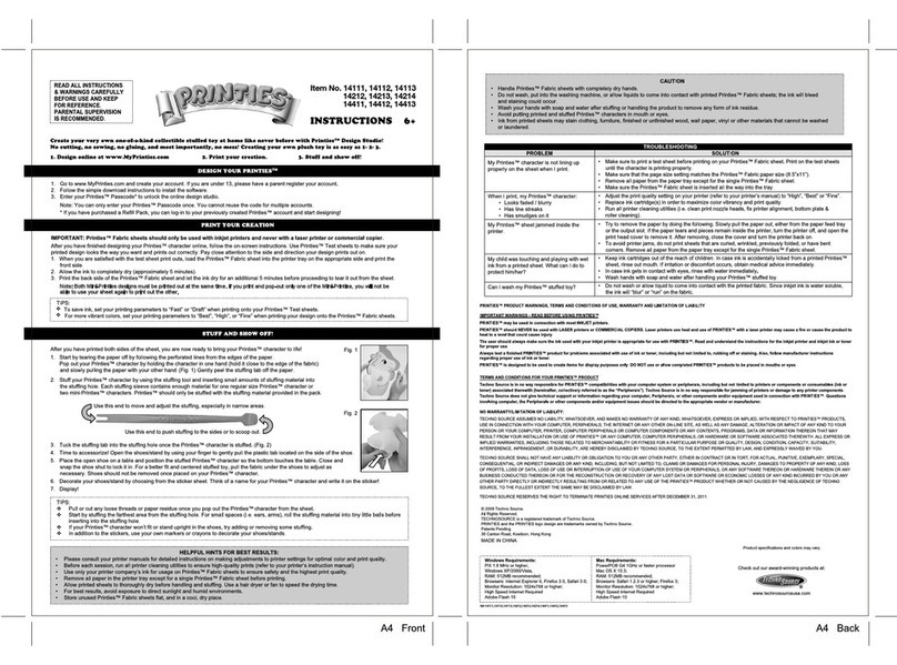 Techno Source Printies 14111 instructions