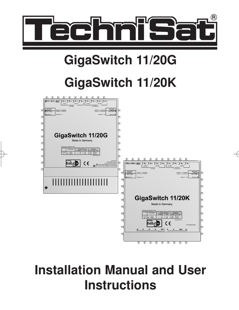TechniSat GigaSwitch 11/20K Installation Manual and User Instructions