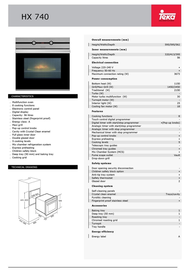 Teka HX 740 Specifications