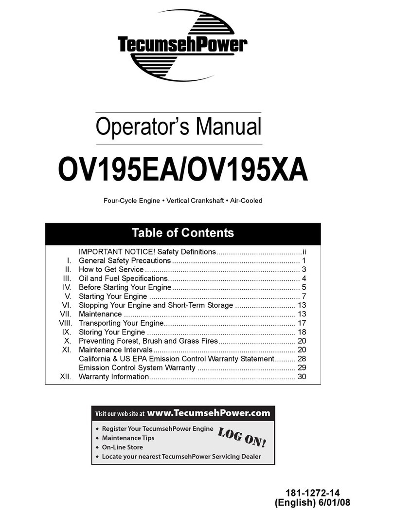 Tecumseh Power OV195EA User manual