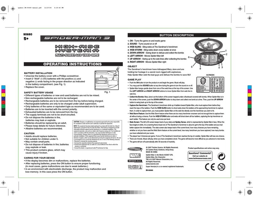 Techno Source Spider-man 3 High-Rise Hysteria User manual