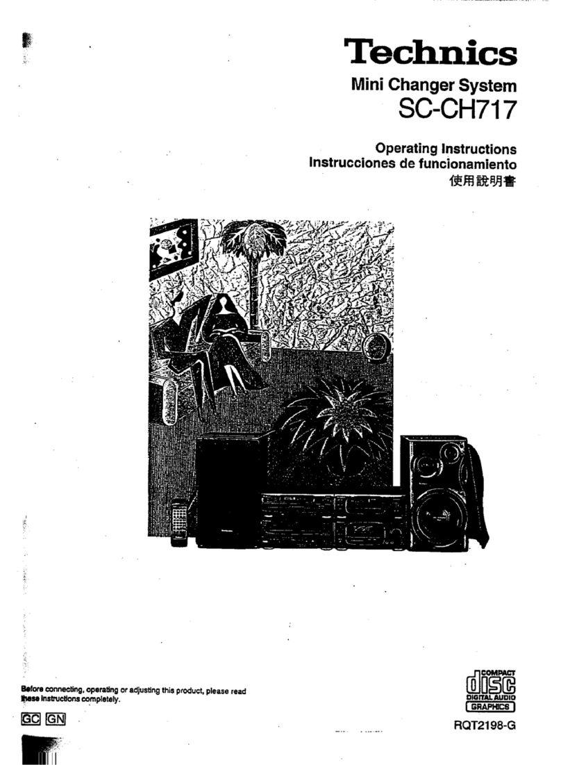 Technics SC-CH717 User manual Technics SC-CH717 User manual
