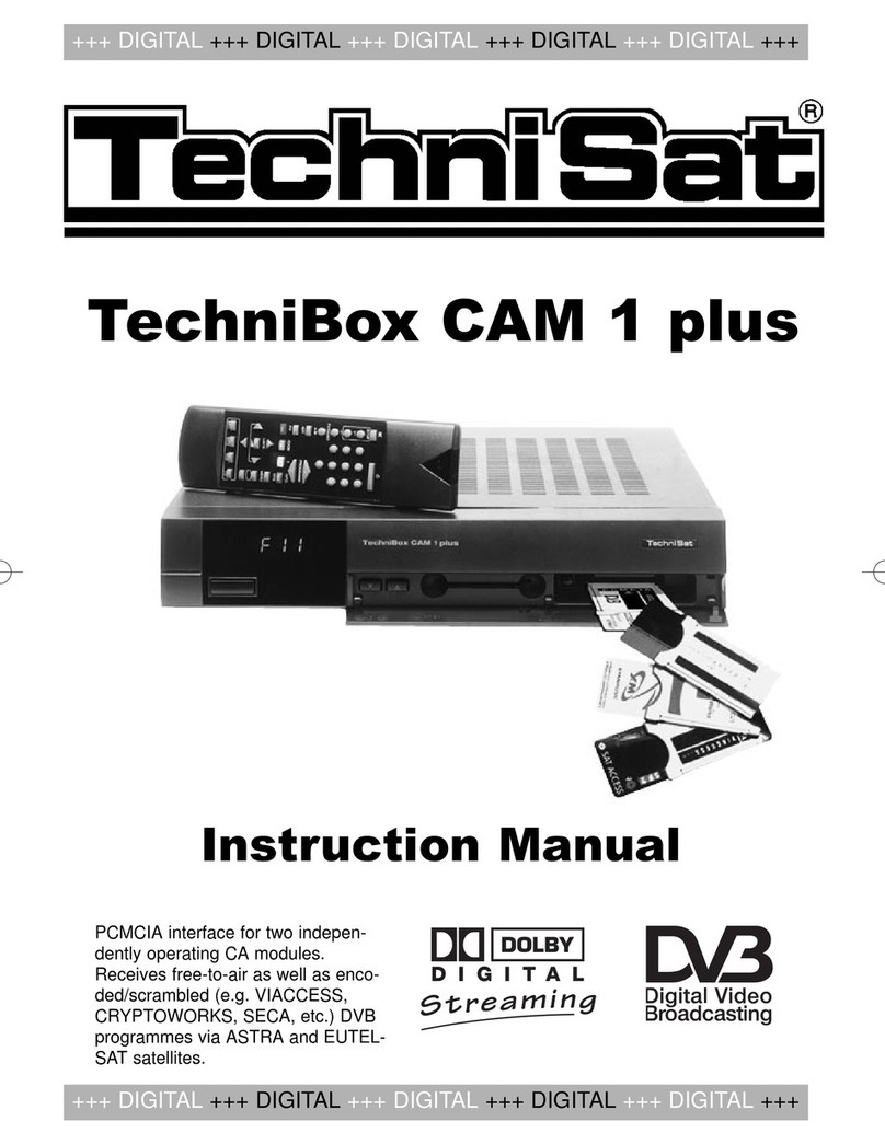 TechniSat TechniBox CAM 1 plus instruction manual