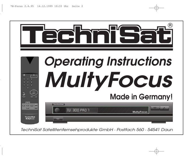 TechniSat MultyFocus operating instructions