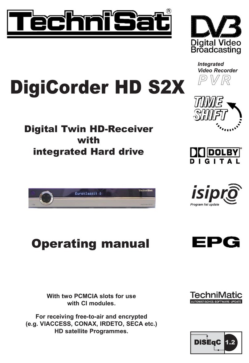 TechniSat DigiCorder HD S2X User manual