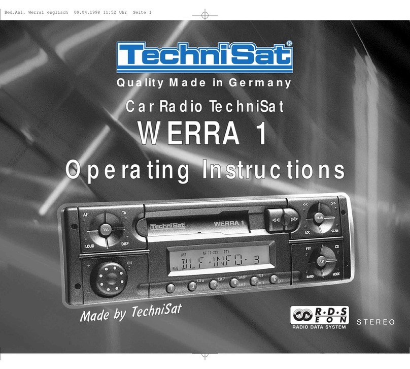 TechniSat Car Radio operating instructions