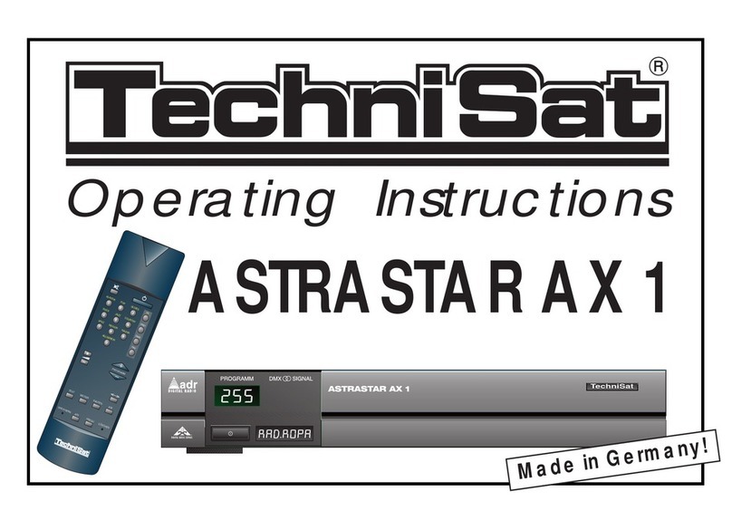 TechniSat ASTRASTAR AX 1 operating instructions