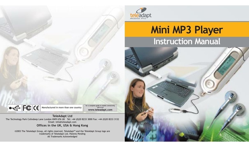 TeleAdapt Mini MP3 Player instruction manual