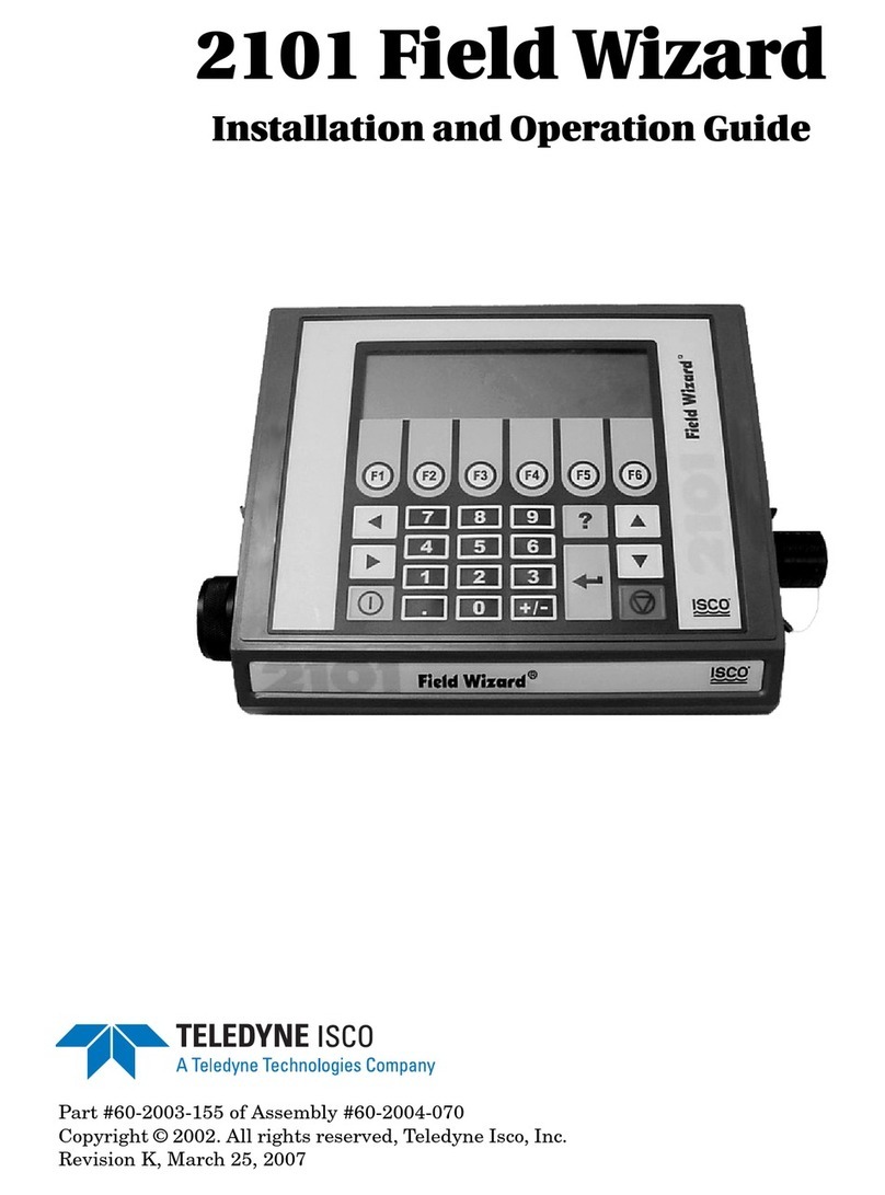 Teledyne Field Wizard 2101 Operating instructions