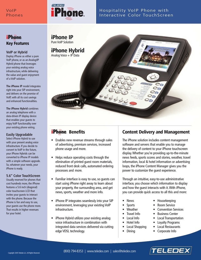 Teledex VoIP Phone User manual