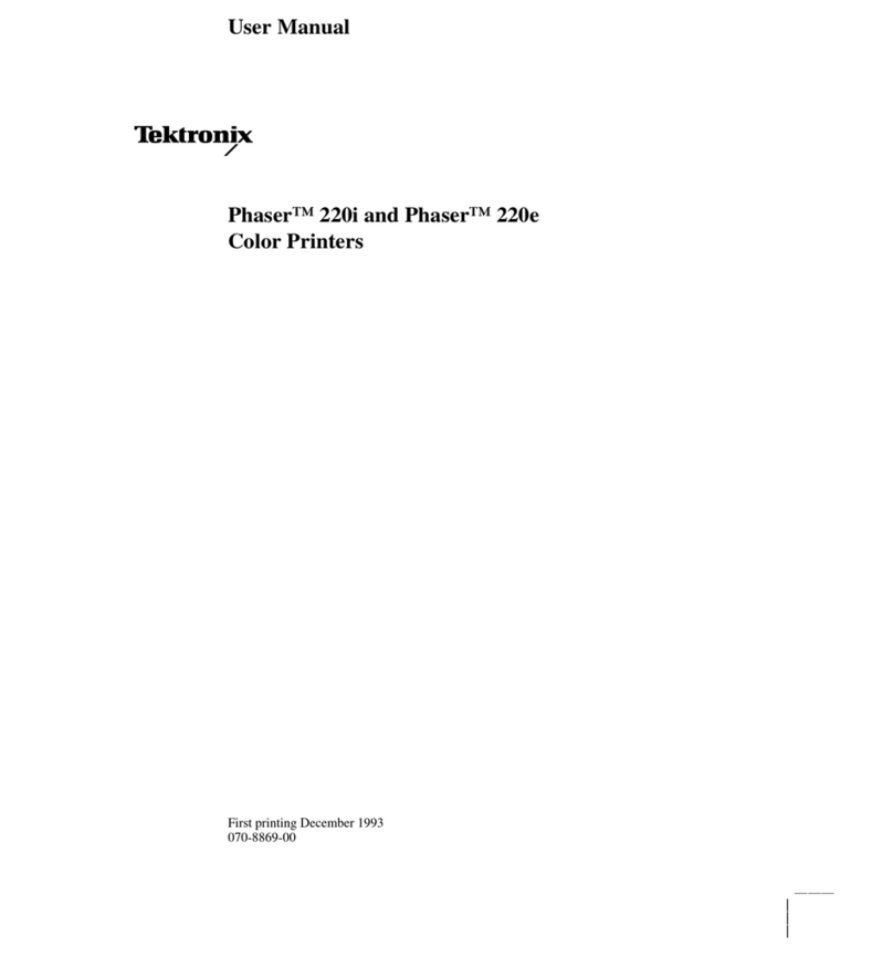 Tektronix Phaser 220e User manual