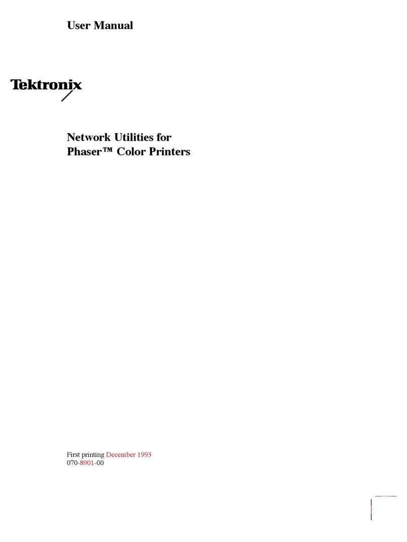 Tektronix 200 Series user manual