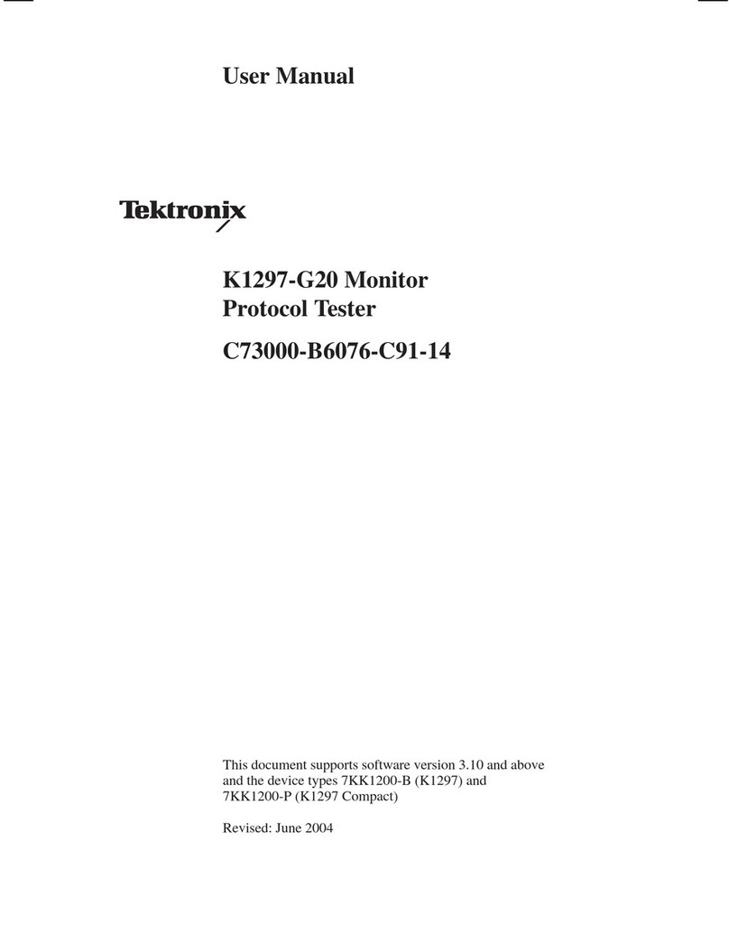 Tektronix K1297-G20 User manual