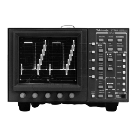 Tektronix 1740A/1750A User manual