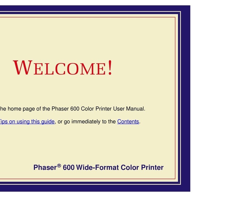 Tektronix Phaser 600 User manual