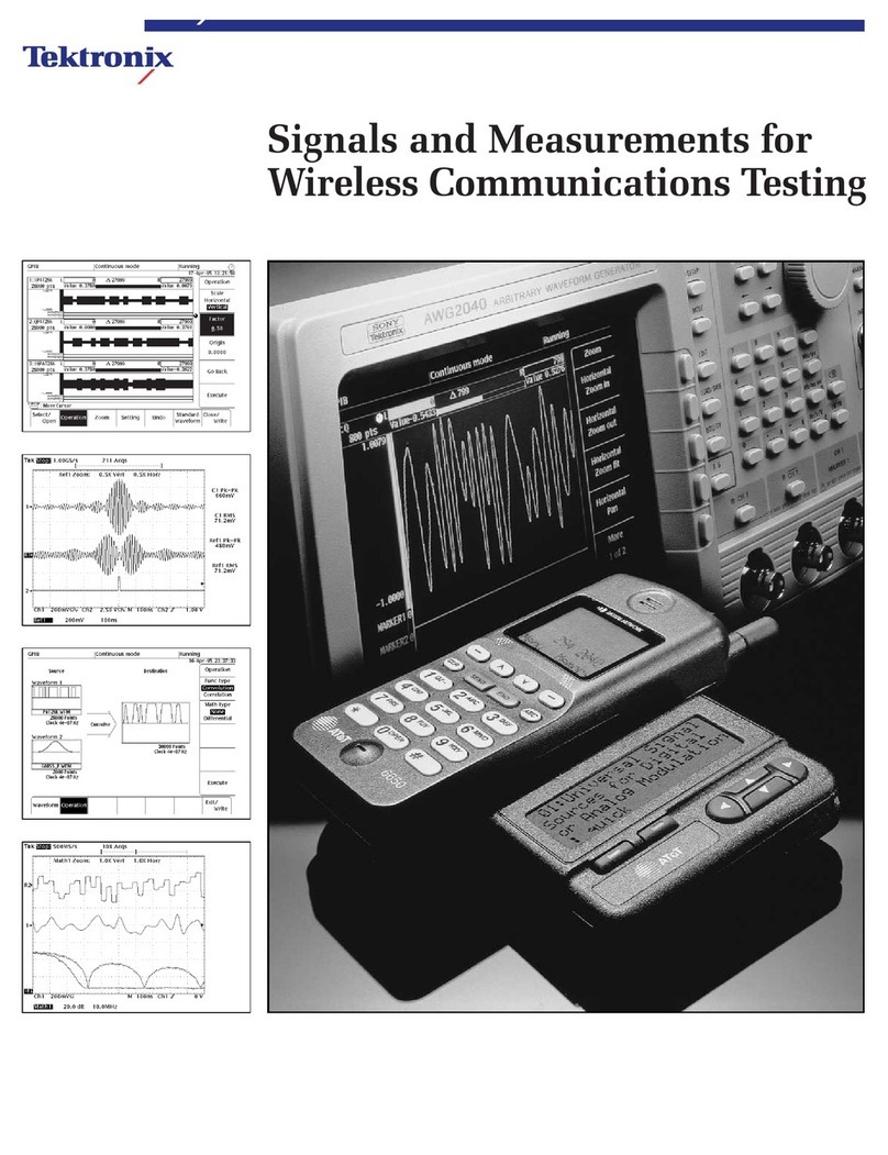 Tektronix AWG 2021 User manual Tektronix AWG 2021 User manual