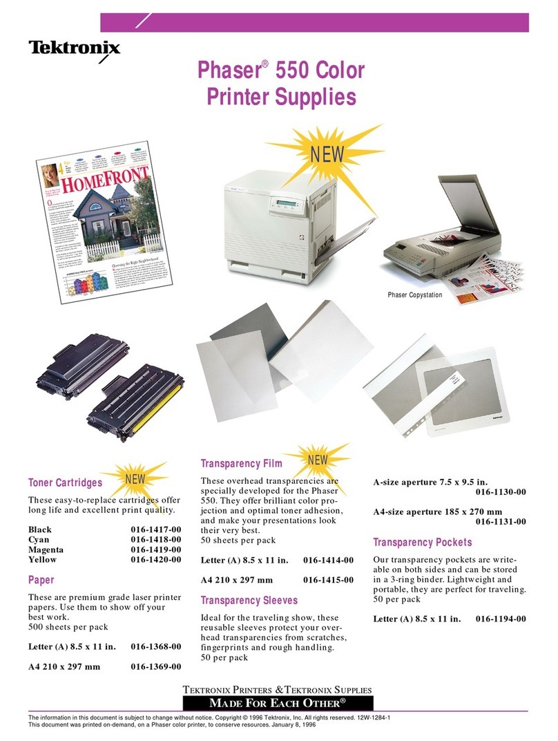 Tektronix Phaser 550 brochure