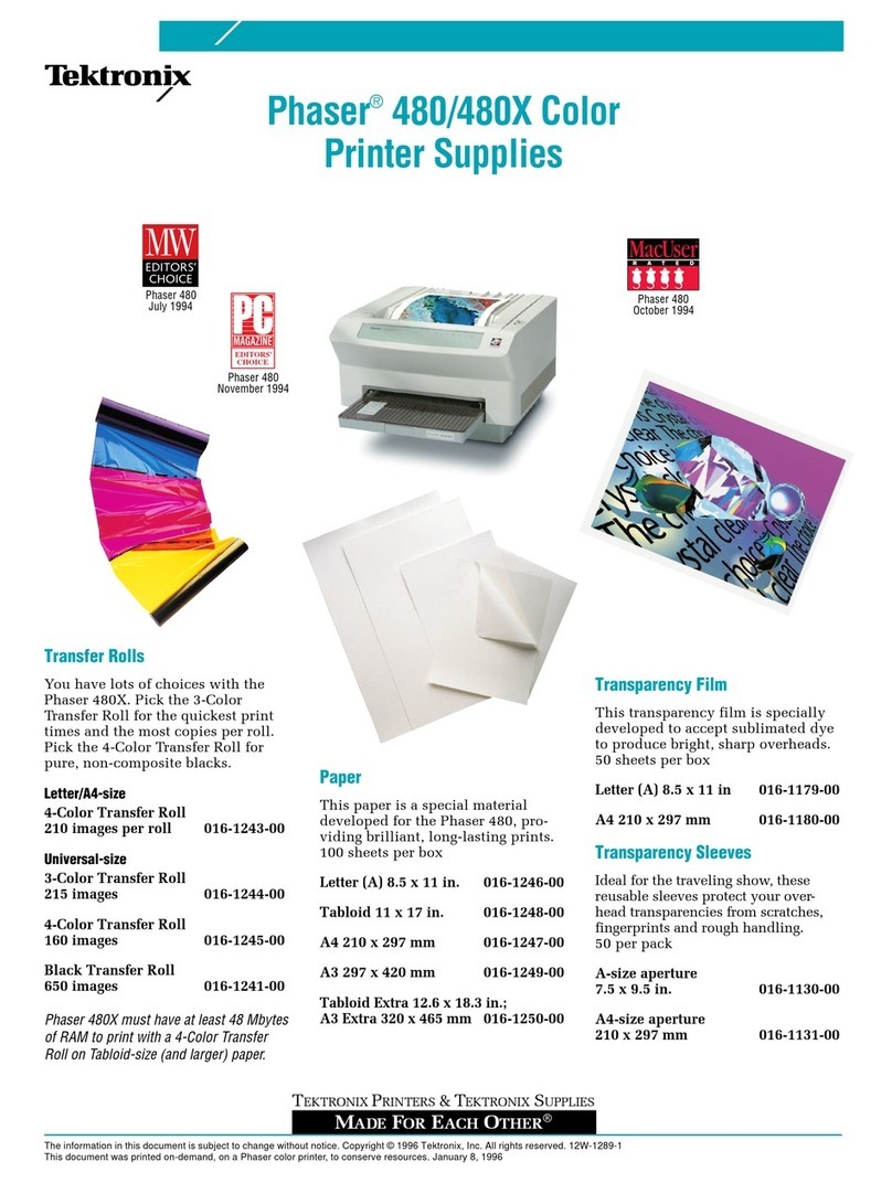 Tektronix Phaser 480 brochure