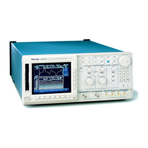 Tektronix AWG610 User manual