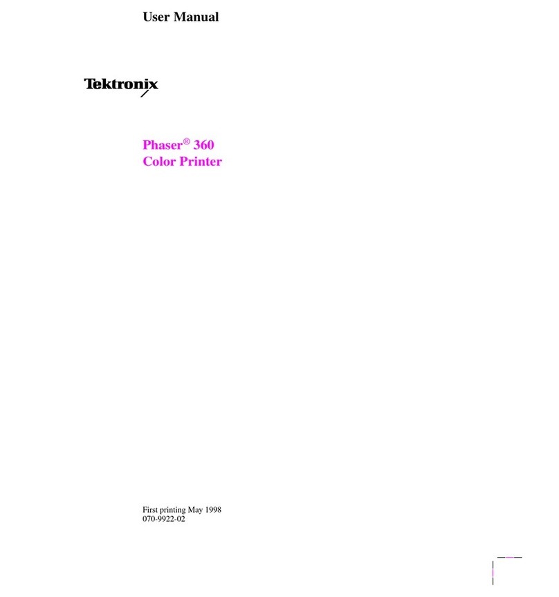 Tektronix Phaser 360 user manual Tektronix Phaser 360 user manual
