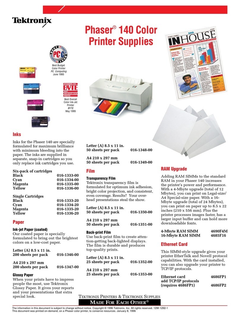 Tektronix Phaser 140 brochure