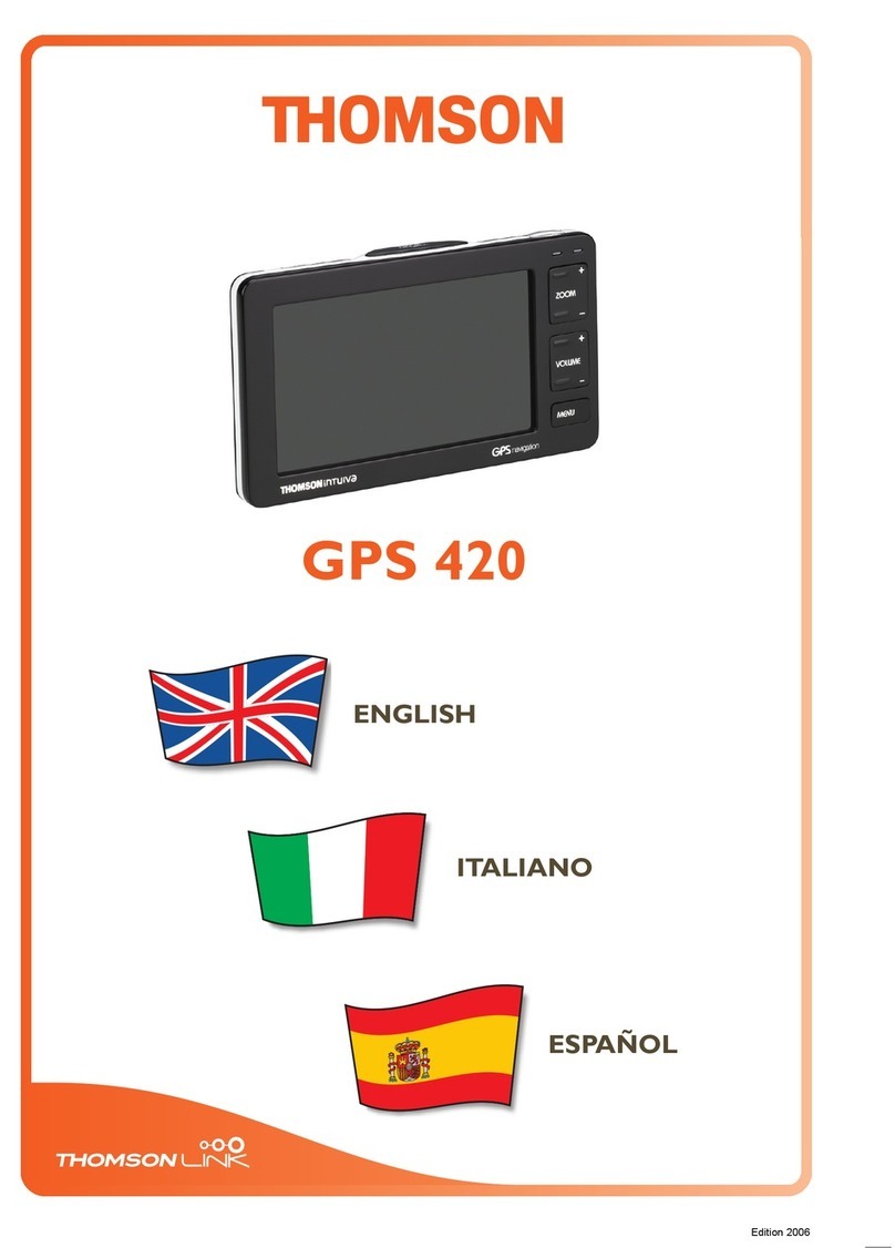 THOMSON GPS 420 user guide